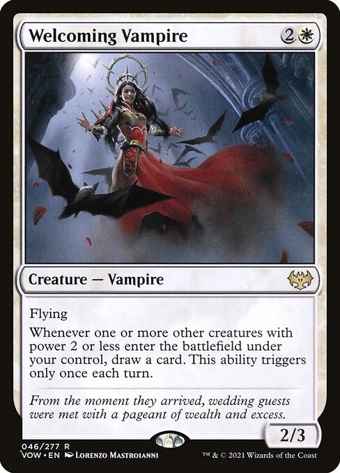 MTG Welcoming Vampire VOW 046 Standard Nonfoil front