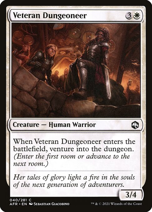 MTG Veteran Dungeoneer AFR 040 Regular Foil