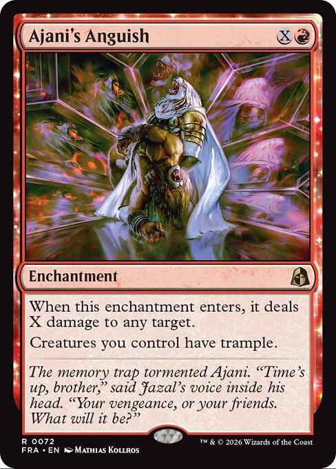 MTG Ajani's Anguish FRA 072 Standard Foil front