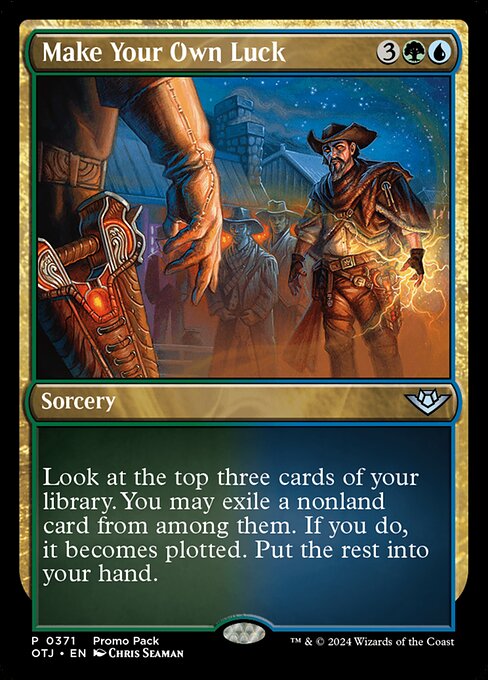 MTG Make Your Own Luck OTJ 371 Promo Pack Nonfoil