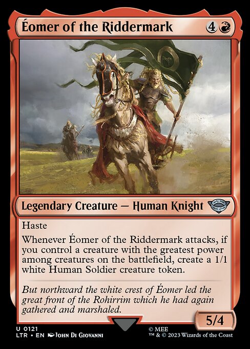 MTG Éomer of the Riddermark LTR 121 Regular Nonfoil