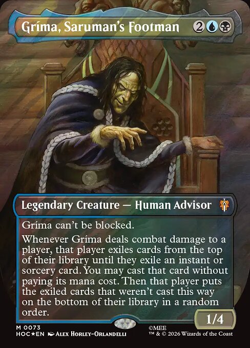 MTG Gríma, Saruman's Footman HOC 073 Regular Foil