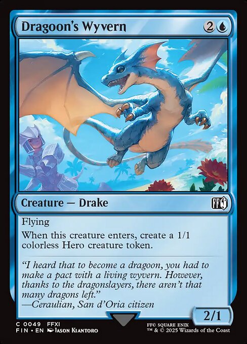 MTG Dragoon's Wyvern FIN 049 Regular Foil