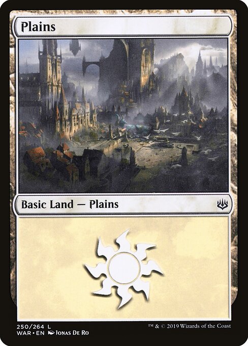 MTG Plains WAR 250 Standard Foil front
