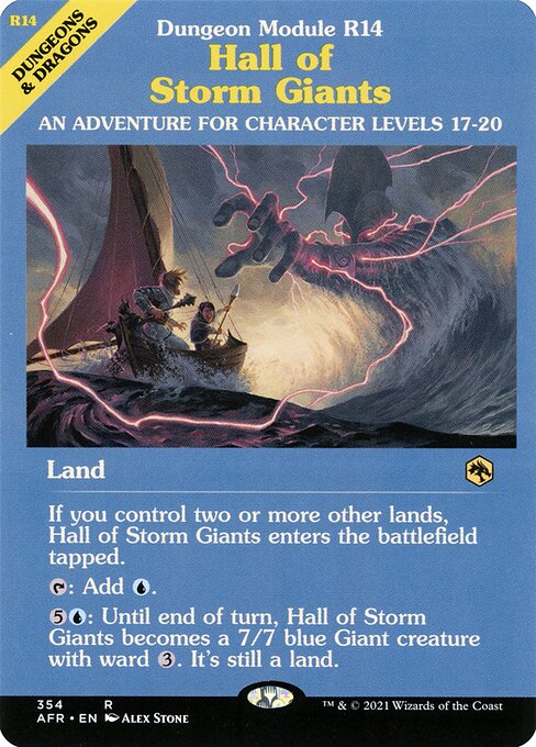MTG Hall of Storm Giants AFR 354 Module Showcase Foil