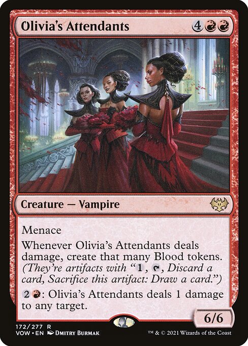 MTG Olivia's Attendants VOW 172 Standard Nonfoil front
