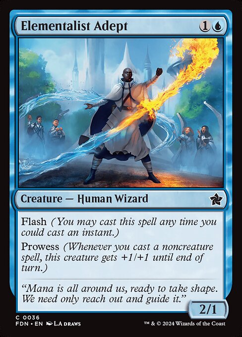 MTG Elementalist Adept FDN 036 Regular Nonfoil