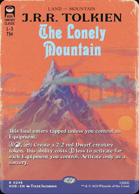 MTG The Lonely Mountain HOB 248 Alternate Art Nonfoil