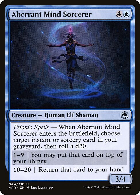 MTG Aberrant Mind Sorcerer AFR 044 Regular Foil