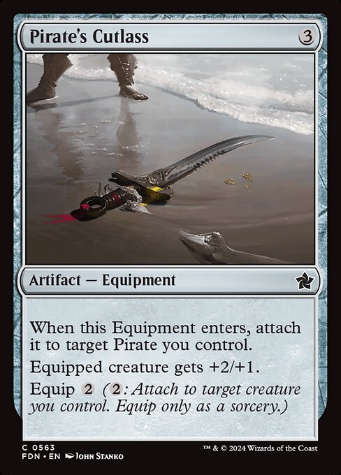 MTG Pirate's Cutlass FDN 563 Beginner Box Nonfoil