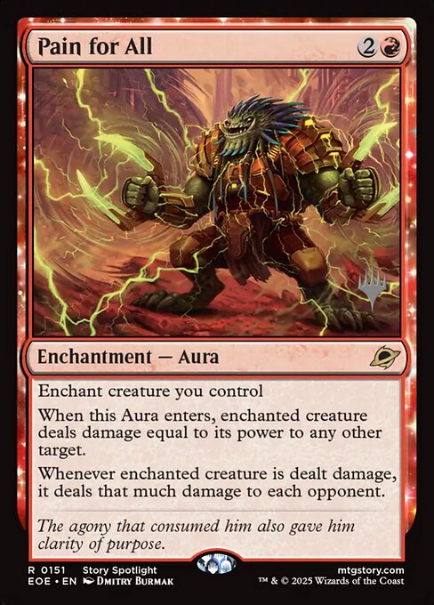 MTG Pain for All PEOE 151p Promo Pack Foil