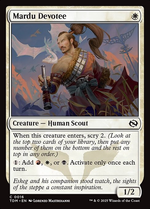 MTG Mardu Devotee TDM 016 Regular Nonfoil