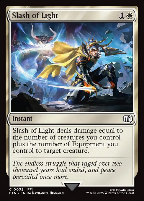 MTG Slash of Light FIN 032 Regular Foil