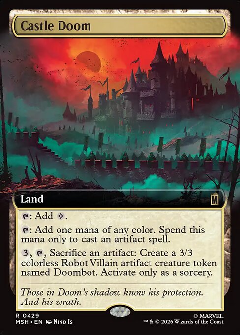 MTG Castle Doom MSH 429 Extended Art Foil