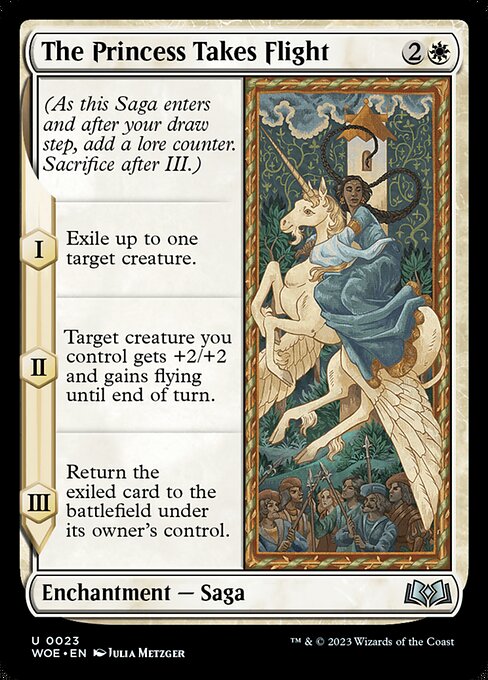 MTG The Princess Takes Flight WOE 023 Regular Foil
