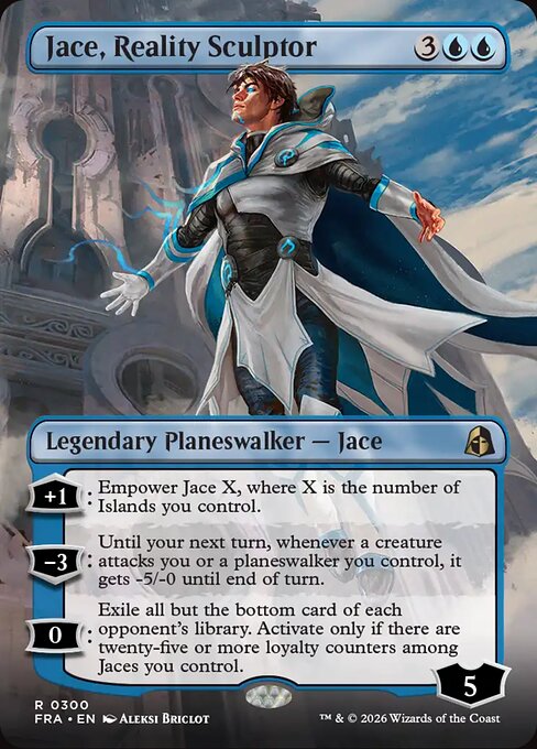 MTG Jace, Reality Sculptor FRA 300 Borderless Echoed Pairs Nonfoil front