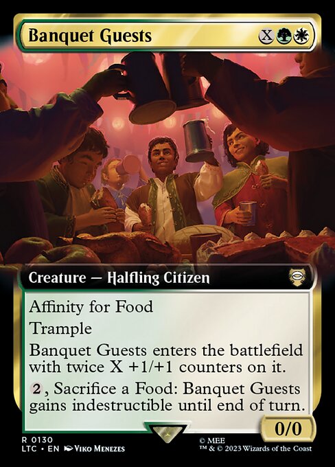 MTG Banquet Guests LTC 130 Extended Art Nonfoil