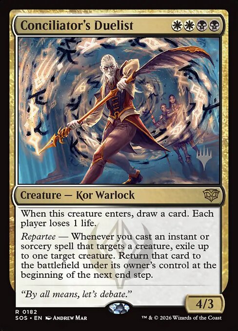 MTG Conciliator's Duelist PSOS 182P Promo Pack Foil
