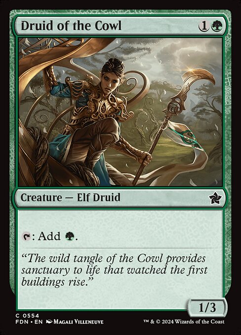 MTG Druid of the Cowl FDN 554 Beginner Box Nonfoil