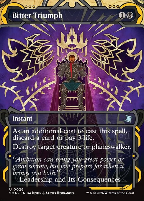 MTG Bitter Triumph SOA 026 Mystical Archive Foil