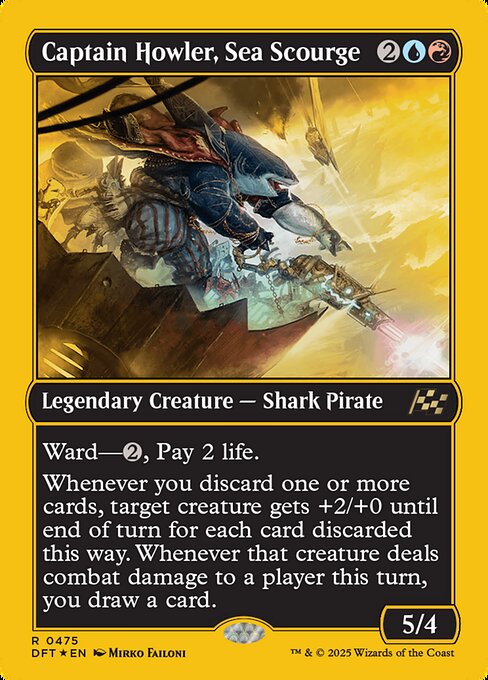 MTG Captain Howler, Sea Scourge DFT 475 Regular First-Place Foil