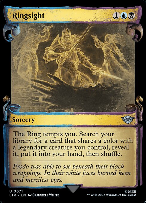 MTG Ringsight LTR 671 Showcase Scrolls of Middle-earth Silver Foil