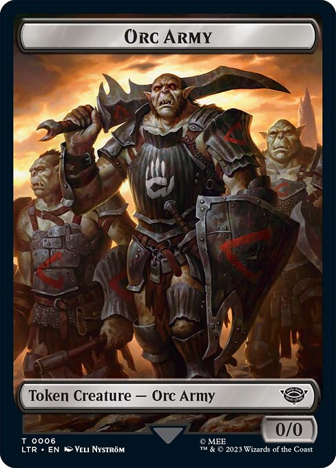 MTG Orc Army Token LTR 006 Token Foil