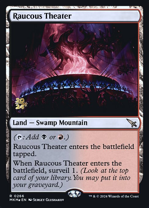 MTG Raucous Theater PMKM 266s Prerelease Foil