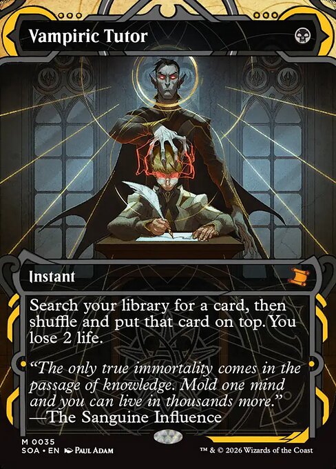 MTG Vampiric Tutor SOA 035 Mystical Archive Foil