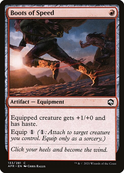 MTG Boots of Speed AFR 133 Regular Foil