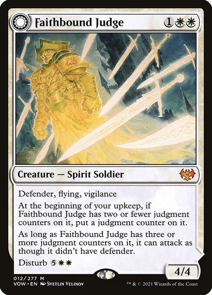MTG Faithbound Judge // Sinner's Judgment VOW 012 Standard Nonfoil front