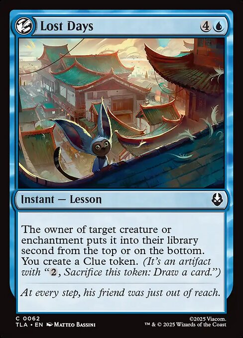 MTG Lost Days TLA 062 Regular Foil