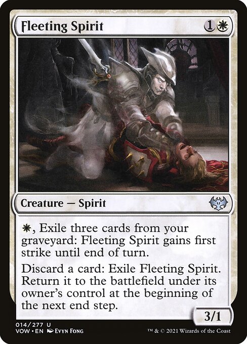 MTG Fleeting Spirit VOW 014 Standard Nonfoil front