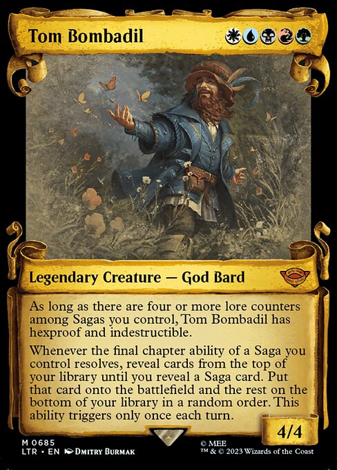 MTG Tom Bombadil LTR 685 Showcase Scrolls of Middle-earth Silver Foil