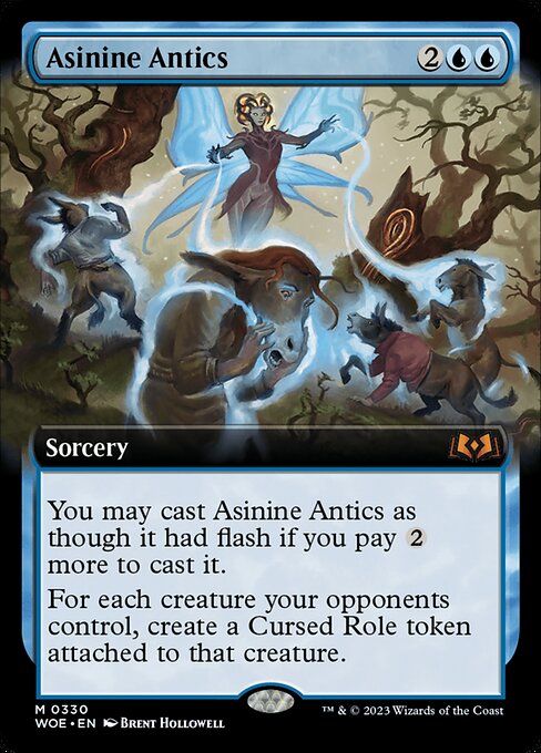 MTG Asinine Antics WOE 330 Extended Art Foil