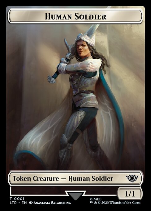 MTG Human Soldier Token LTR 001 Token Foil