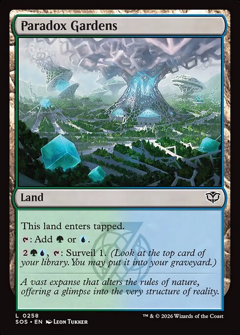MTG Paradox Gardens SOS 258 Regular Nonfoil