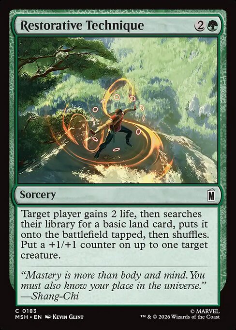 MTG Restorative Technique MSH 183 Regular Foil