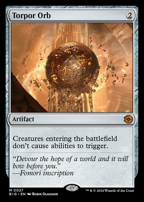 MTG Torpor Orb BIG 027 Regular Foil
