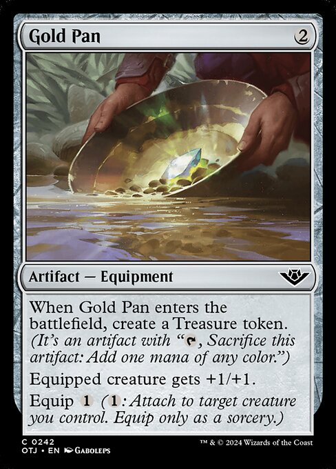 MTG Gold Pan OTJ 242 Regular Foil