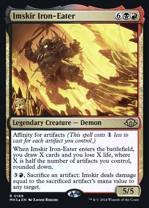 MTG Imskir Iron-Eater PMH3 189s Prerelease Foil