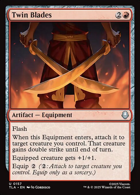 MTG Twin Blades TLA 157 Regular Foil