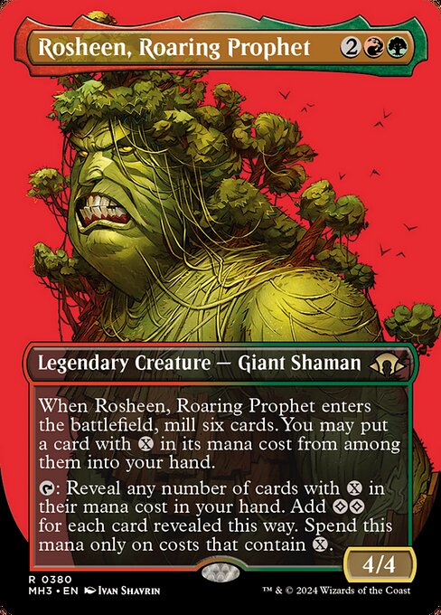 MTG Rosheen, Roaring Prophet MH3 380 Borderless Profile Nonfoil
