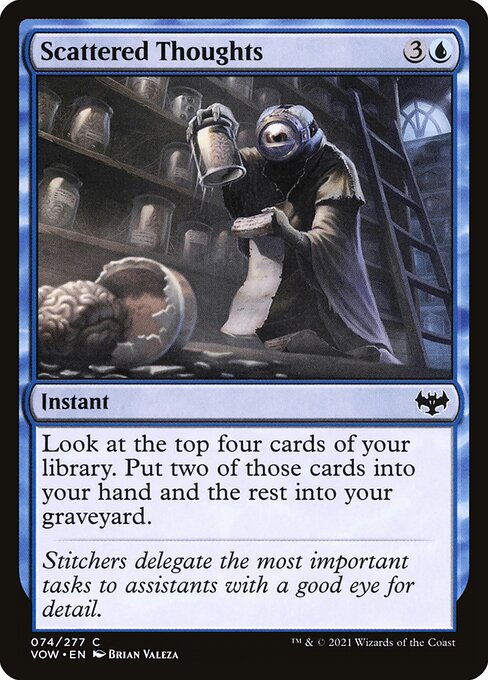 MTG Scattered Thoughts VOW 074 Standard Foil front