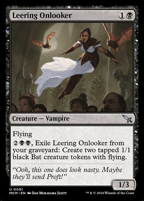 MTG Leering Onlooker MKM 091 Regular Nonfoil