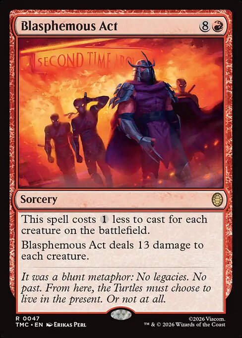 MTG Blasphemous Act TMC 047 Regular Surge Foil