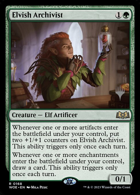 MTG Elvish Archivist PWOE 168p Promo Pack Nonfoil
