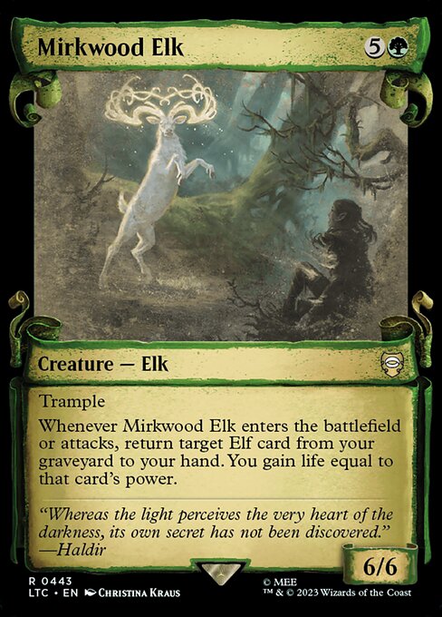 MTG Mirkwood Elk LTC 443 Alternate Art Nonfoil