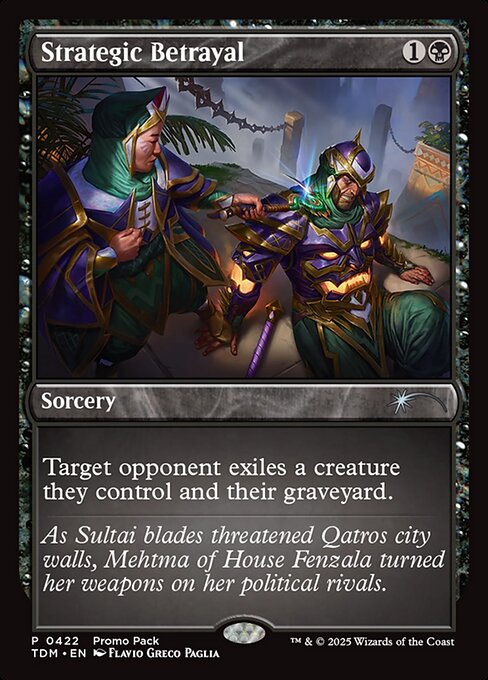 MTG Strategic Betrayal TDM 422 Promo Pack Nonfoil