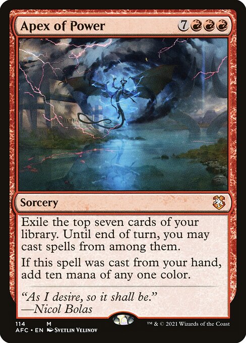 MTG Apex of Power AFC 114 Standard Nonfoil